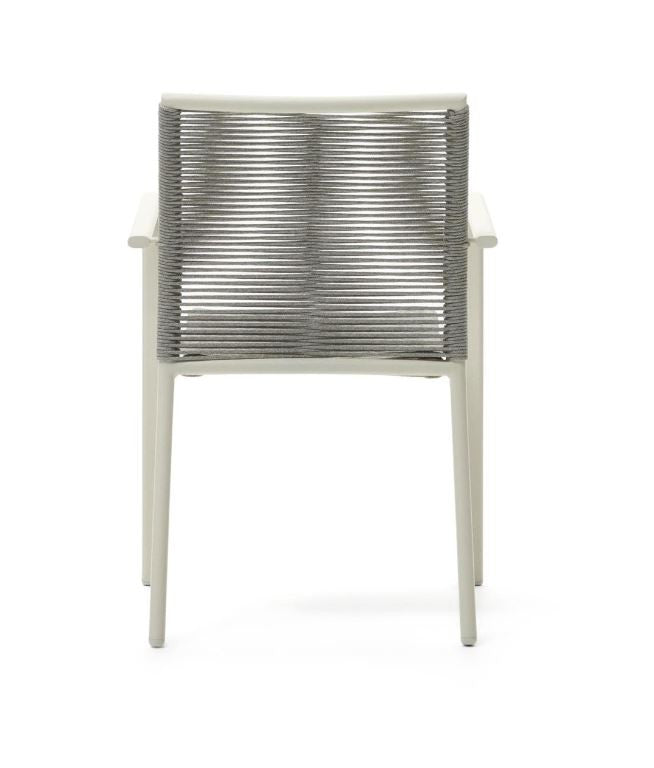 Scaun exterior alb din metal Culip Kave Home