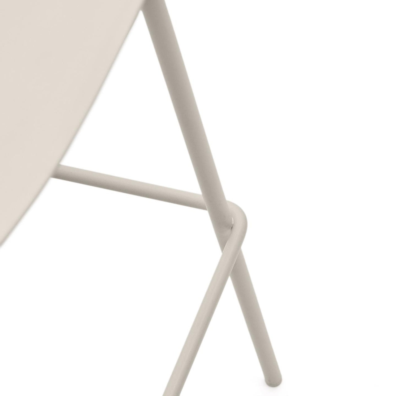 Scaun exterior bar bej din plastic Altea Kave Home