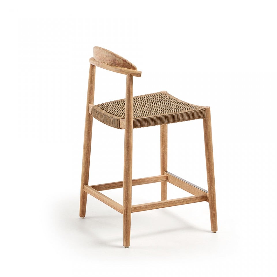 Scaun exterior bar din lemn Nina Kave Home