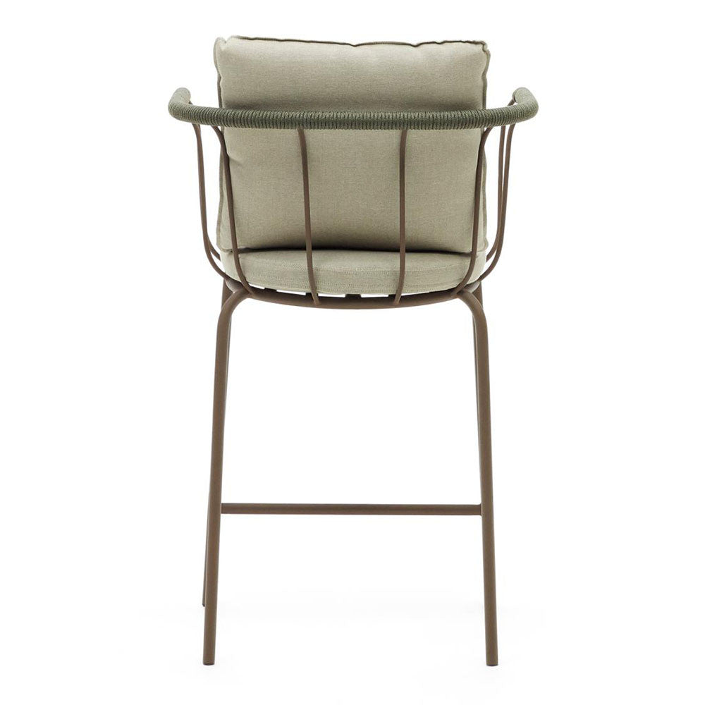 Scaun exterior bar multicolor din textil Salguer Kave Home