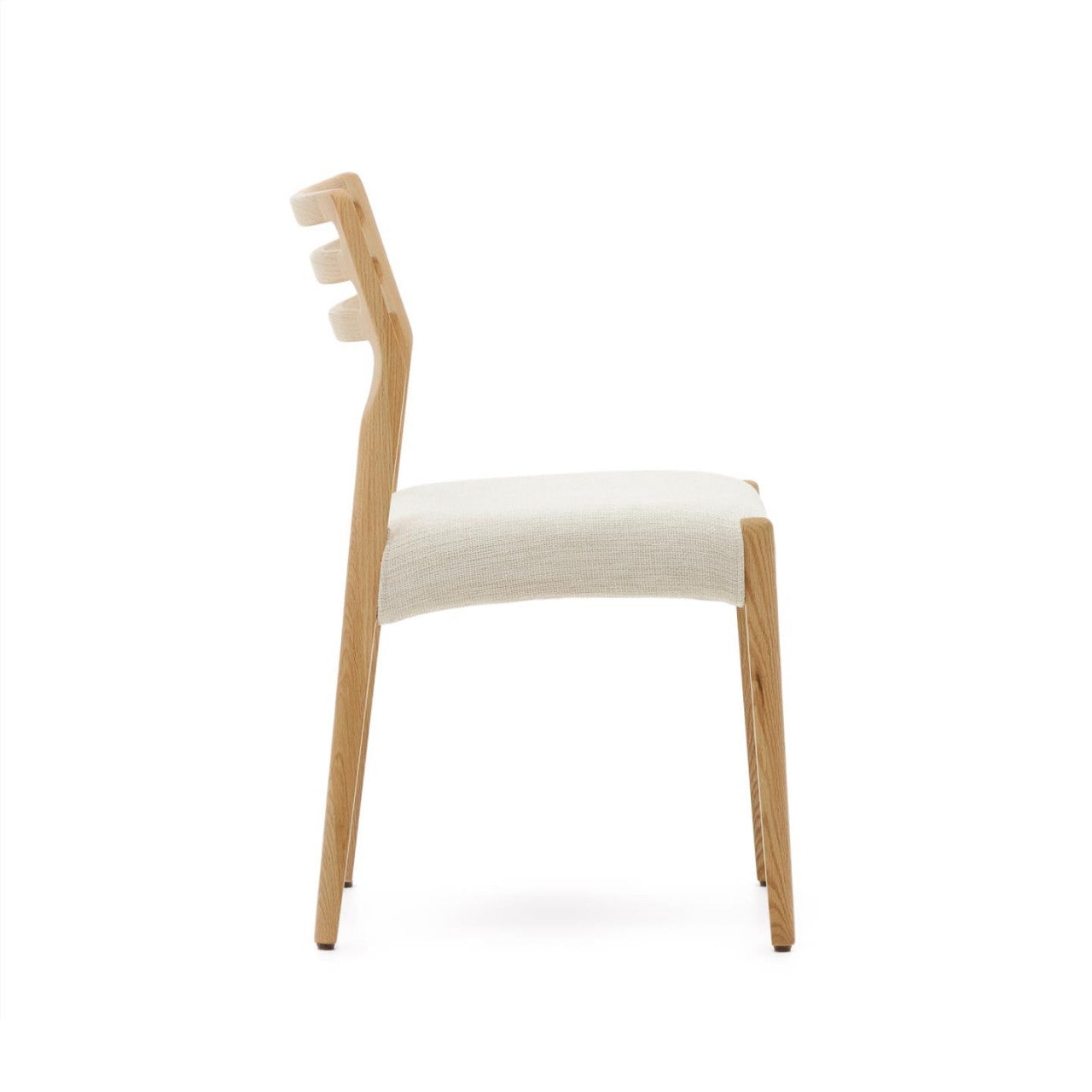 Scaun exterior dining bej/maro din lemn Cudia Kave Home