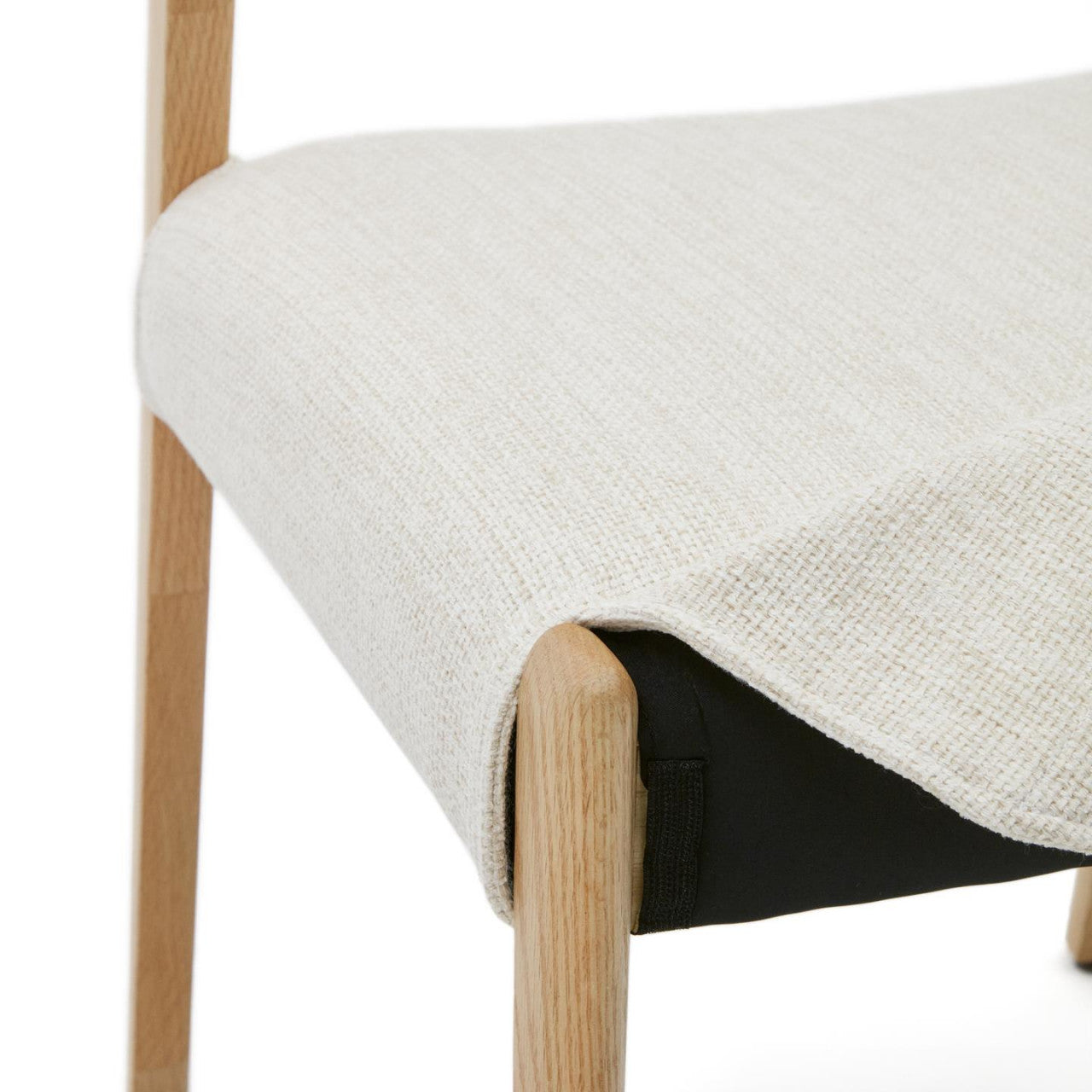 Scaun exterior dining bej/maro din lemn Cudia Kave Home