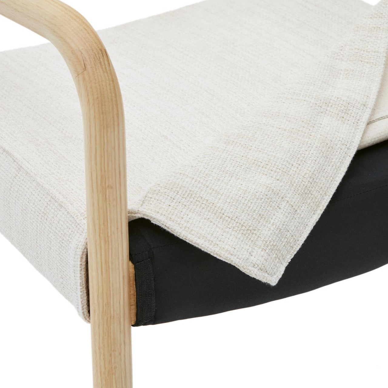 Scaun exterior dining bej/maro din lemn Falconera Kave Home