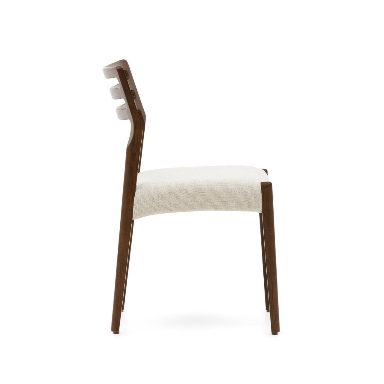 Scaun exterior dining bej/maro inchis din lemn Cudia Kave Home