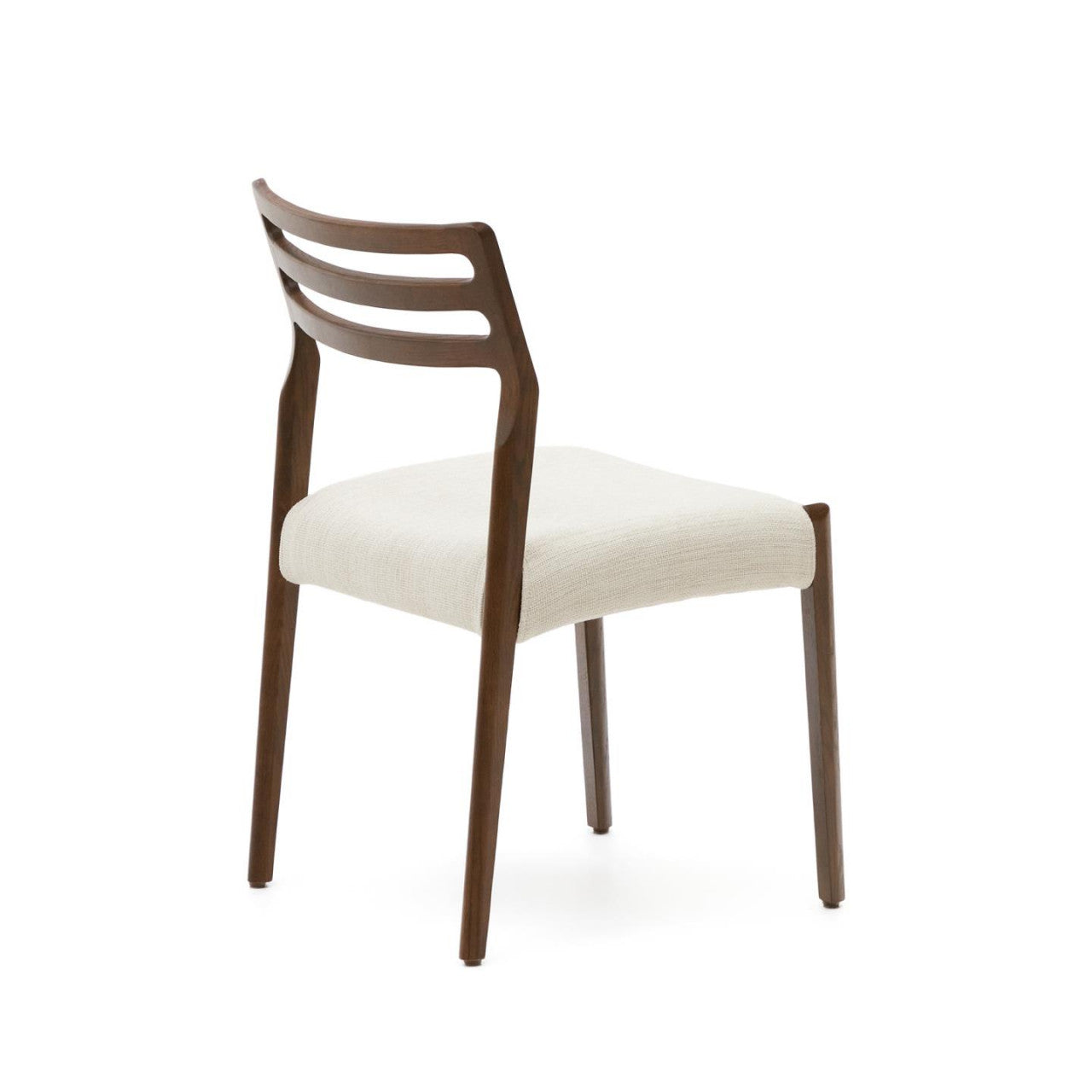 Scaun exterior dining bej/maro inchis din lemn Cudia Kave Home