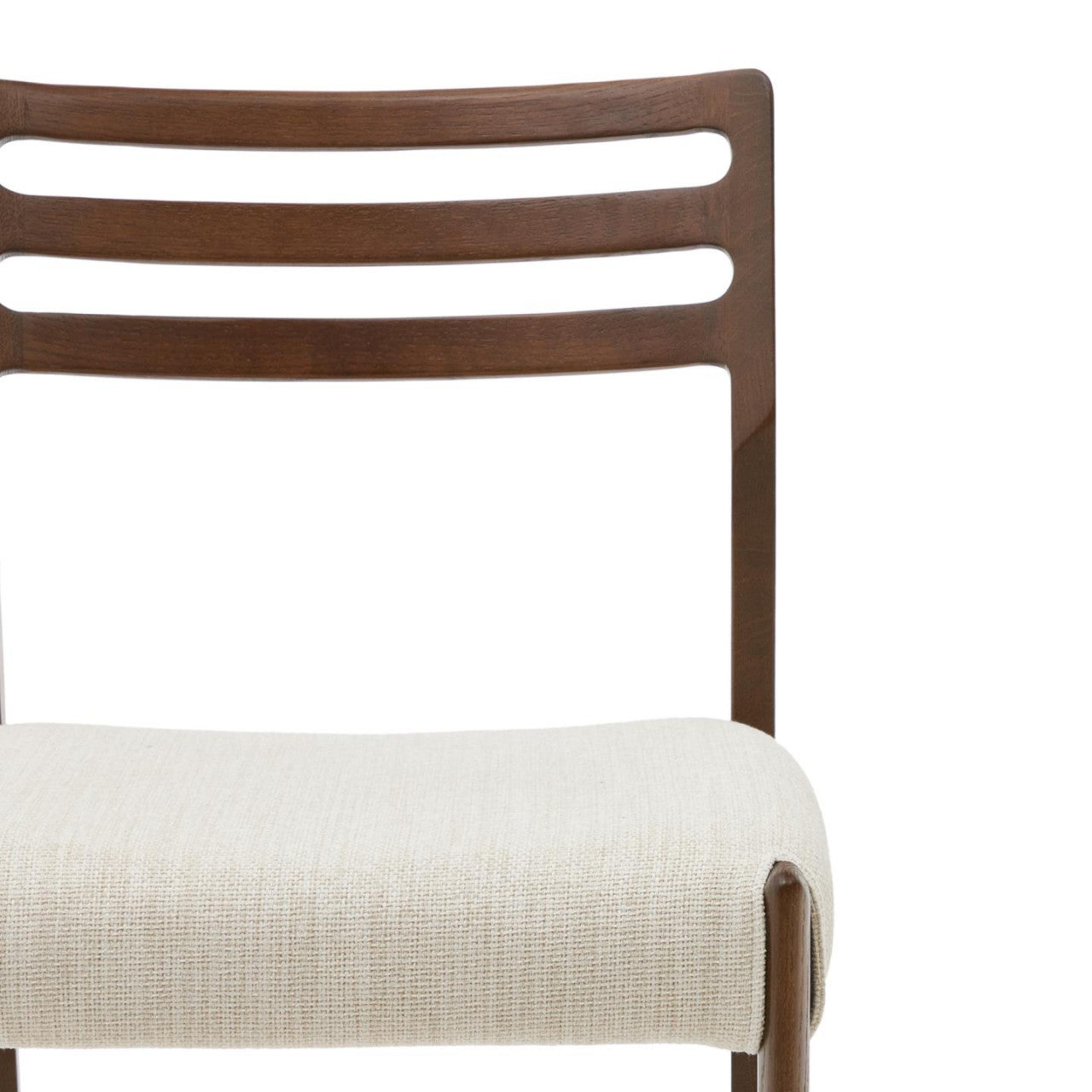 Scaun exterior dining bej/maro inchis din lemn Cudia Kave Home