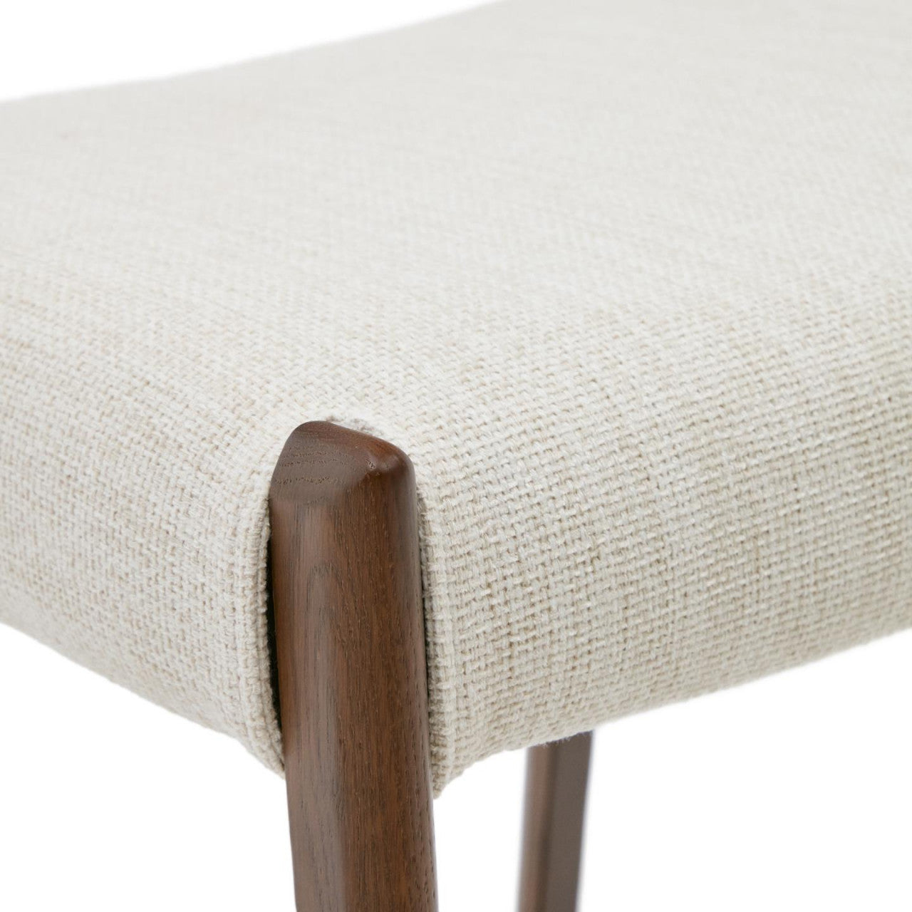 Scaun exterior dining bej/maro inchis din lemn Cudia Kave Home