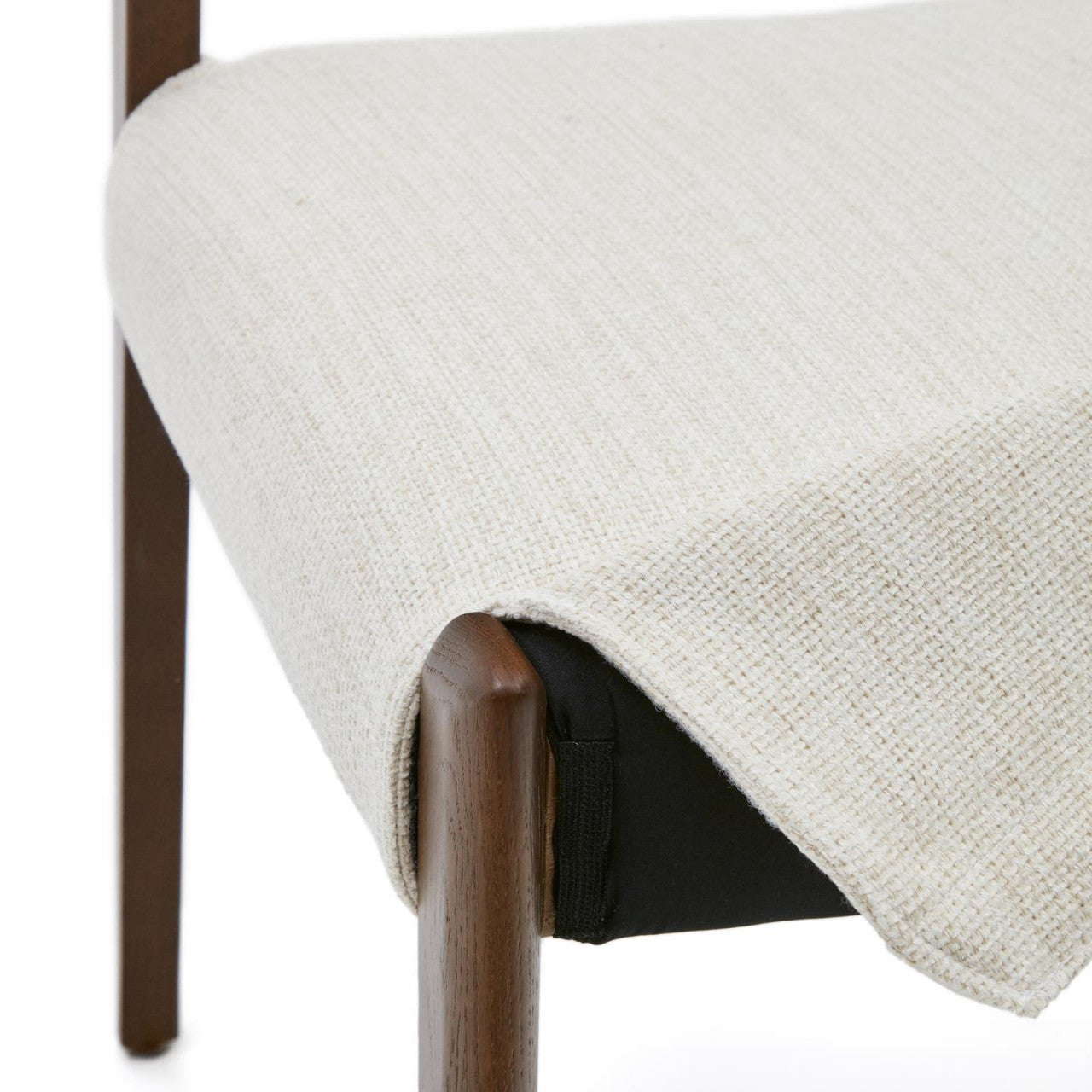 Scaun exterior dining bej/maro inchis din lemn Cudia Kave Home