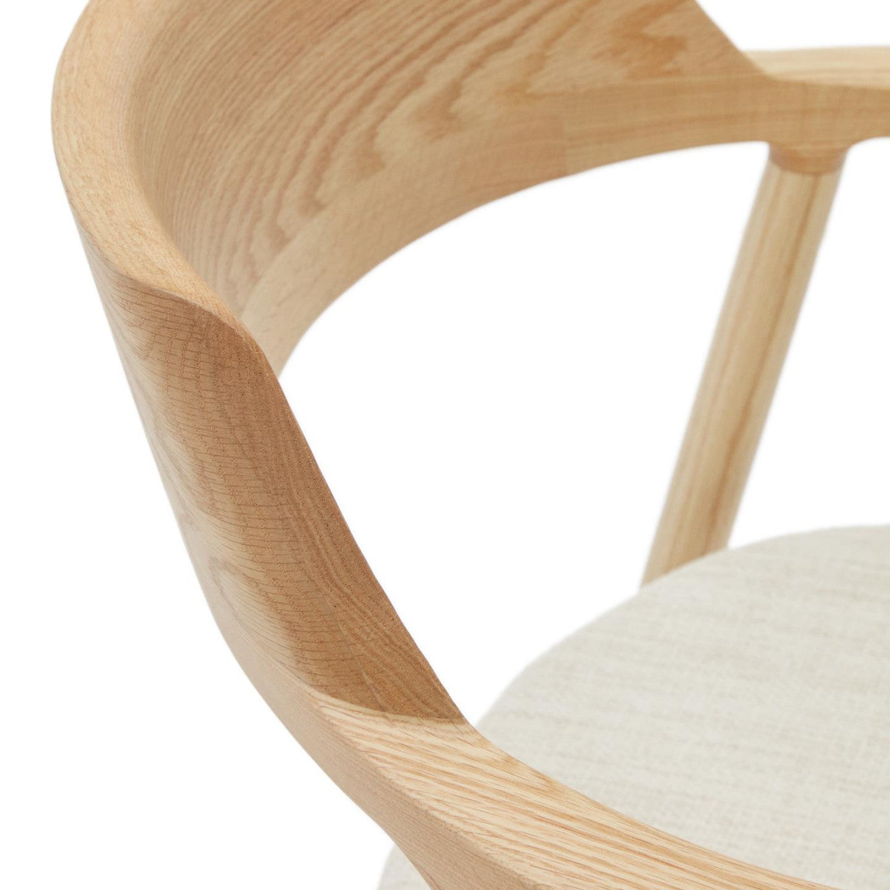 Scaun exterior dining crem/maro din lemn Alocs Kave Home