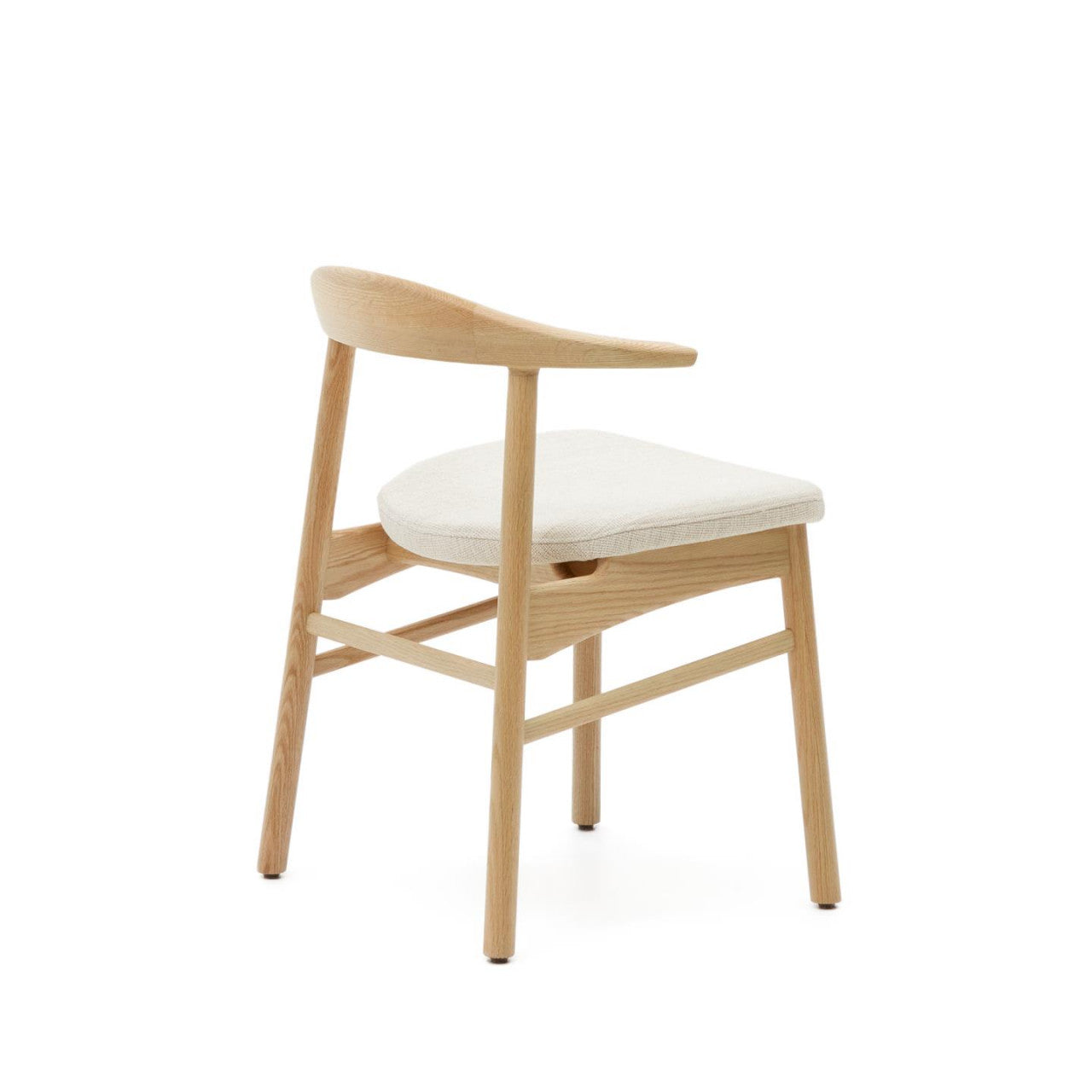 Scaun exterior dining crem/maro din lemn Timons Kave Home