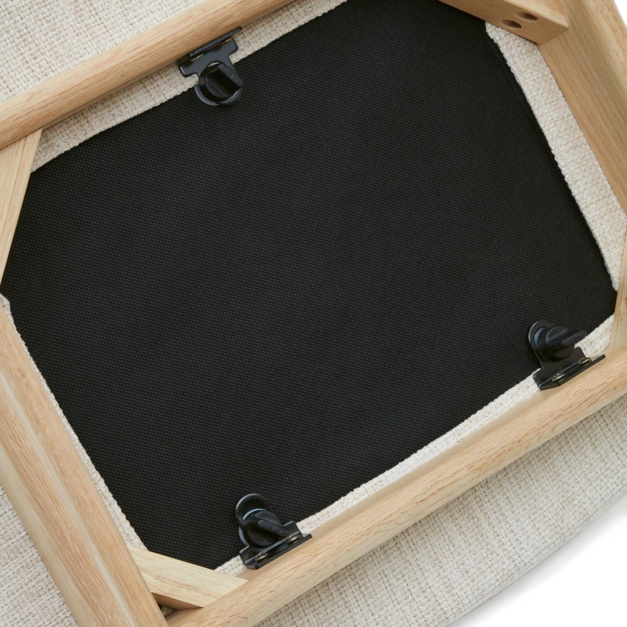 Scaun exterior dining crem/maro din lemn Timons Kave Home
