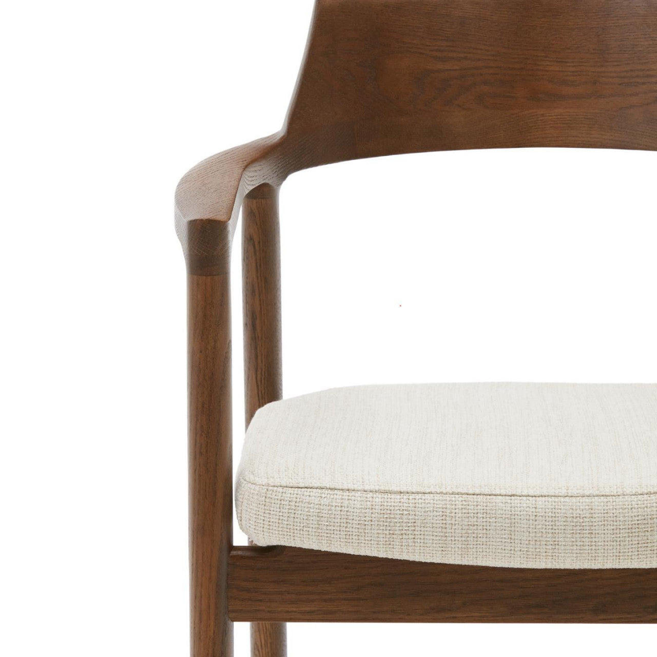 Scaun exterior dining crem/maro inchis din lemn Alocs Kave Home