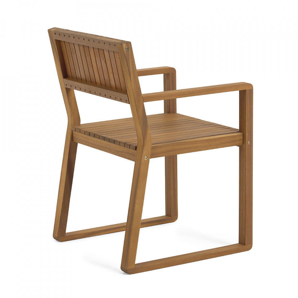 Scaun exterior dining din lemn Emili Kave Home