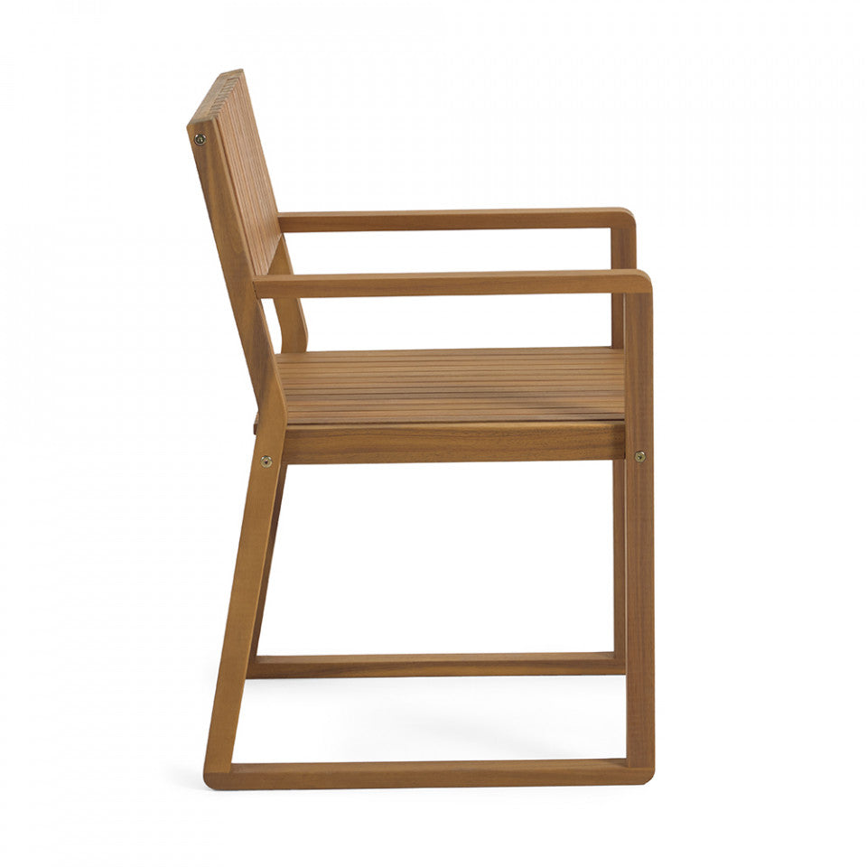Scaun exterior dining din lemn Emili Kave Home