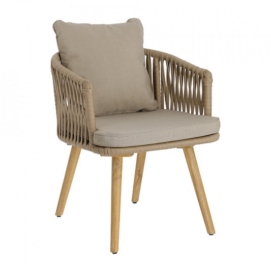 Scaun exterior dining din lemn Hemilce Kave Home