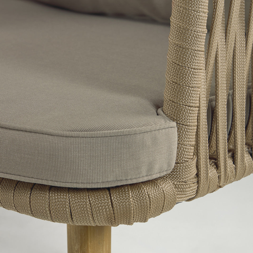 Scaun exterior dining din lemn Hemilce Kave Home