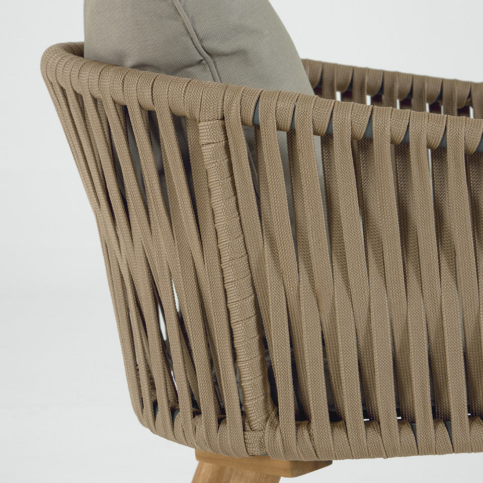 Scaun exterior dining din lemn Hemilce Kave Home
