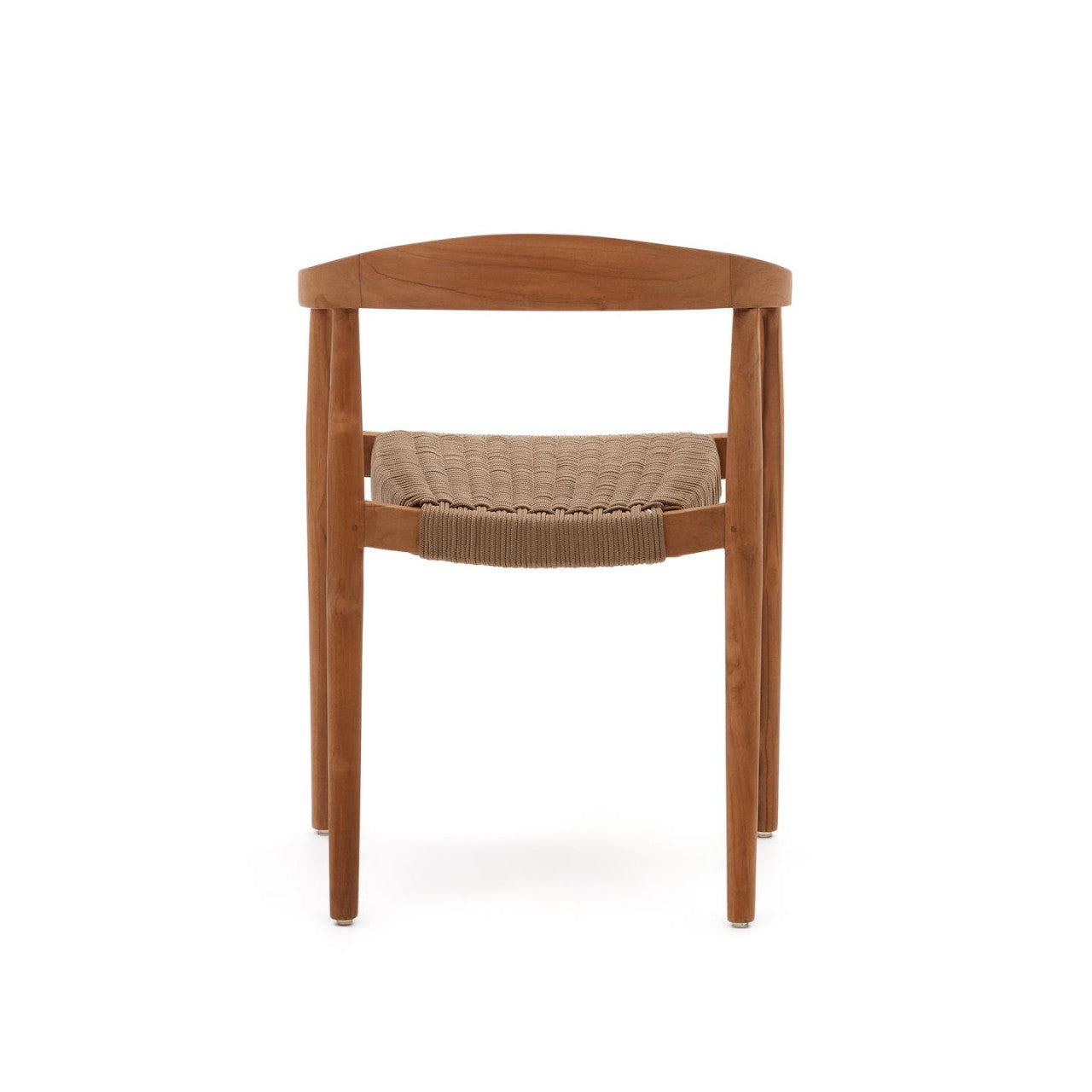 Scaun exterior dining maro/bej din lemn Ydalia Kave Home