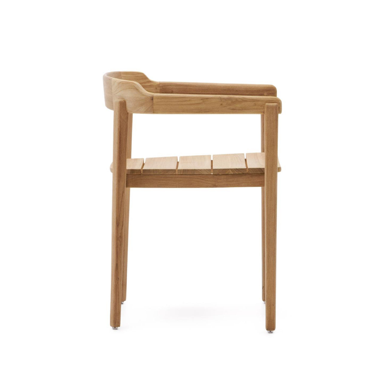 Scaun exterior dining maro din lemn Icaro Plain Kave Home