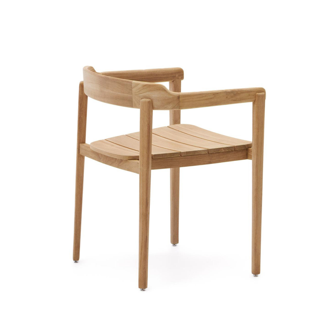 Scaun exterior dining maro din lemn Icaro Plain Kave Home