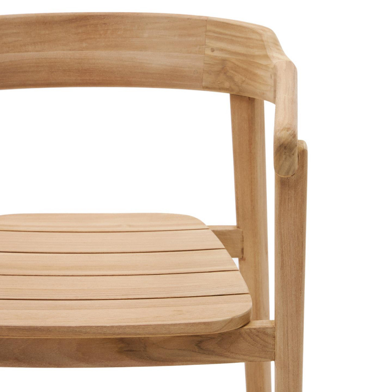 Scaun exterior dining maro din lemn Icaro Plain Kave Home