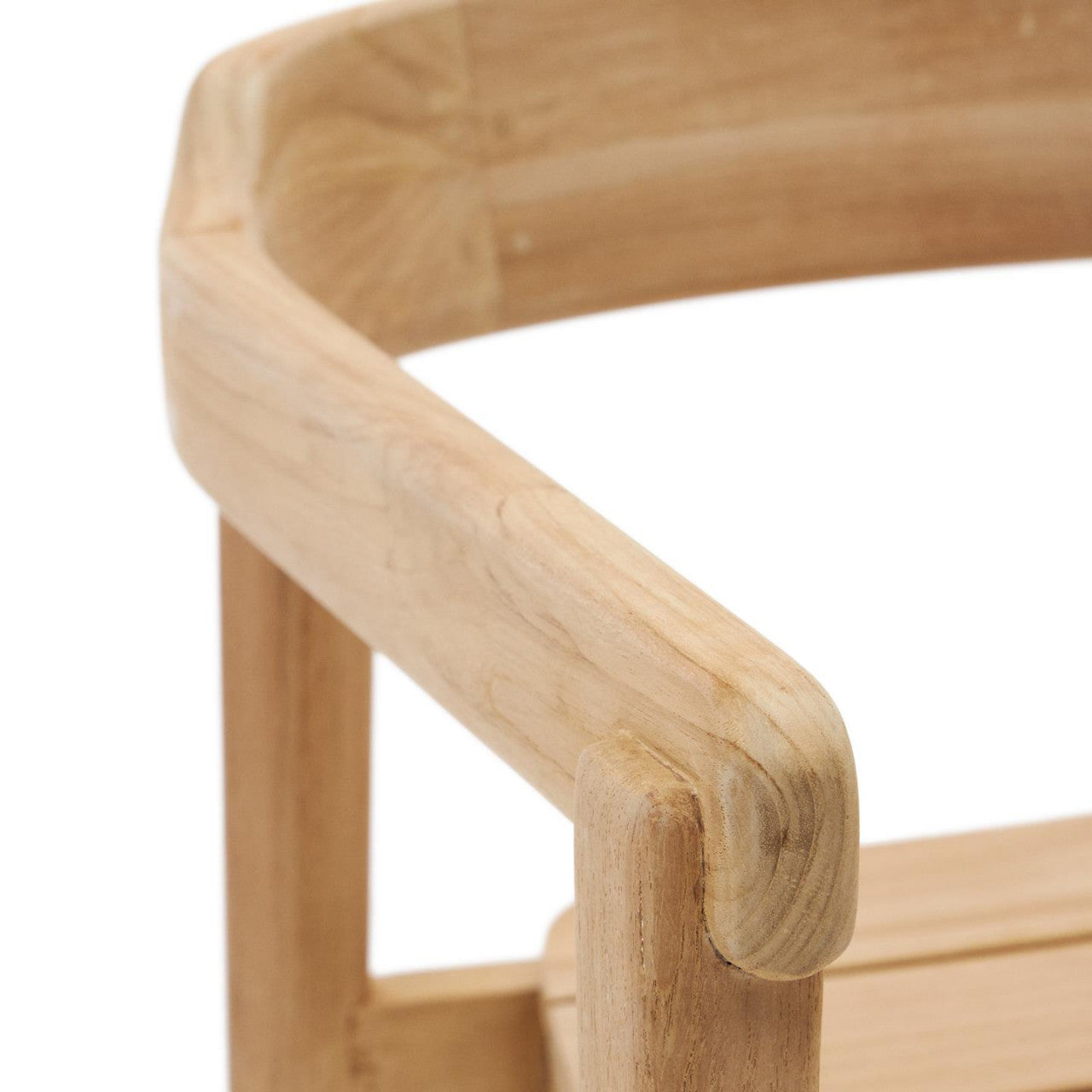 Scaun exterior dining maro din lemn Icaro Plain Kave Home