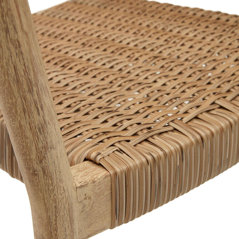 Scaun exterior dining maro din lemn Polar Kave Home