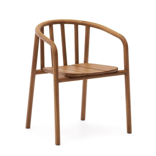 Scaun exterior dining maro din lemn Turqueta Kave Home