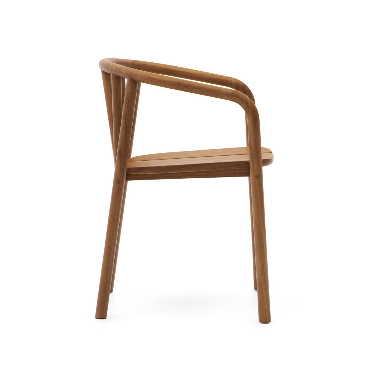 Scaun exterior dining maro din lemn Turqueta Kave Home