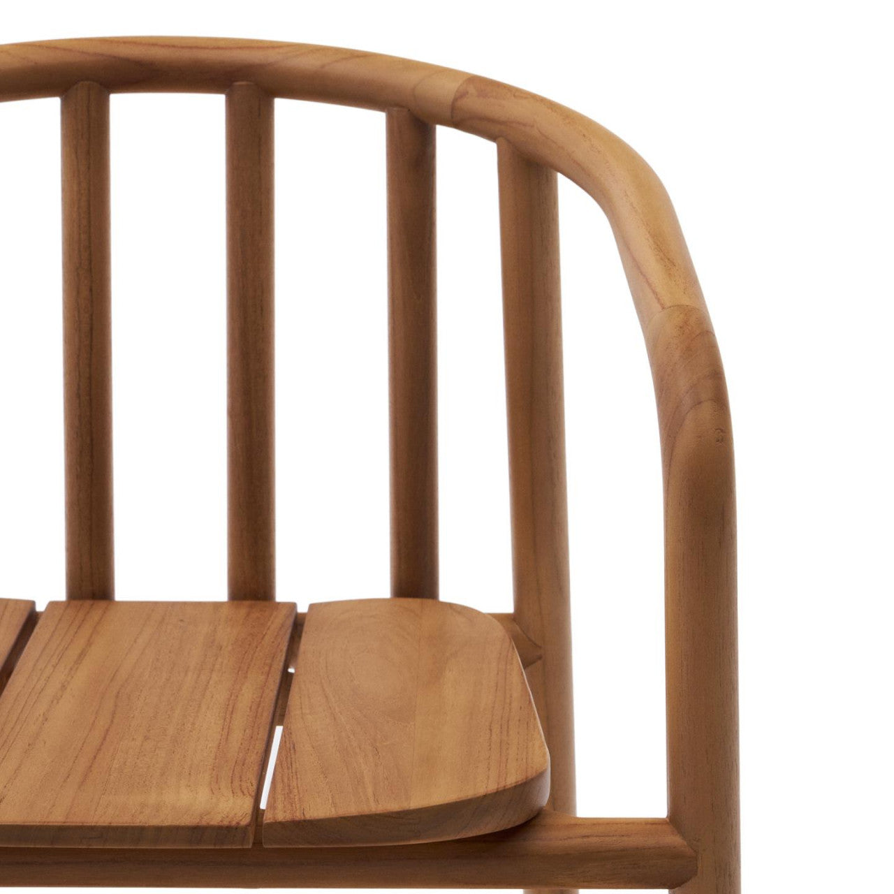 Scaun exterior dining maro din lemn Turqueta Kave Home