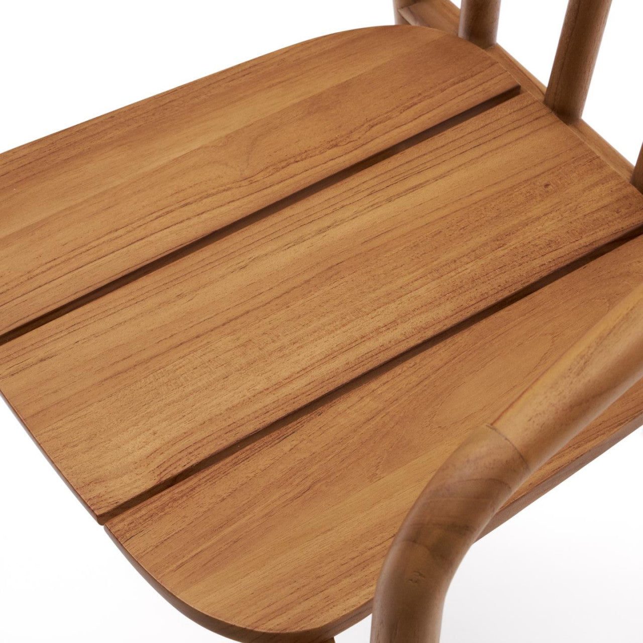 Scaun exterior dining maro din lemn Turqueta Kave Home