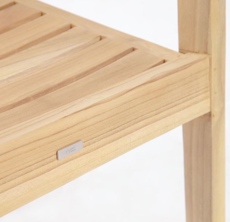 Scaun exterior dining maro din lemn Victoire Kave Home