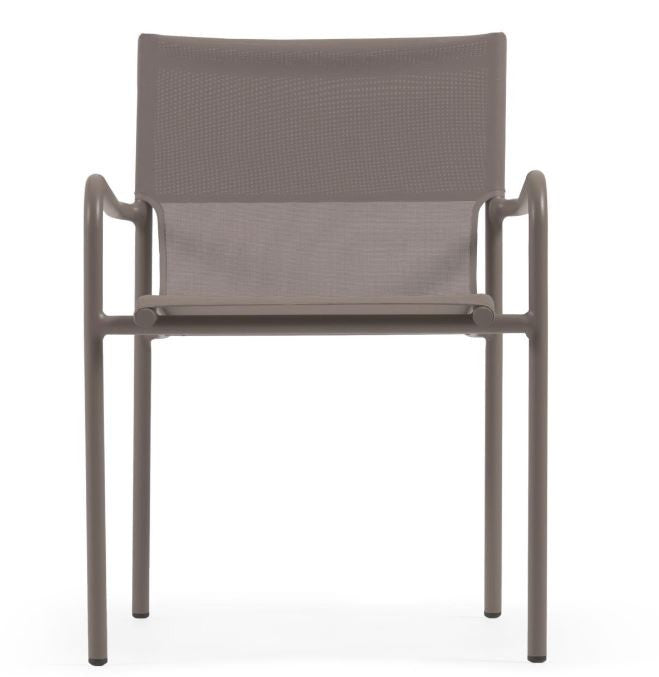Scaun exterior dining maro din textil Zaltana Kave Home