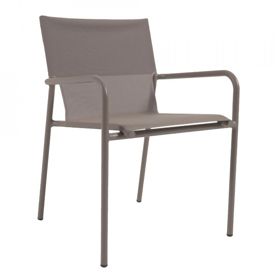 Scaun exterior dining maro din textil Zaltana Kave Home