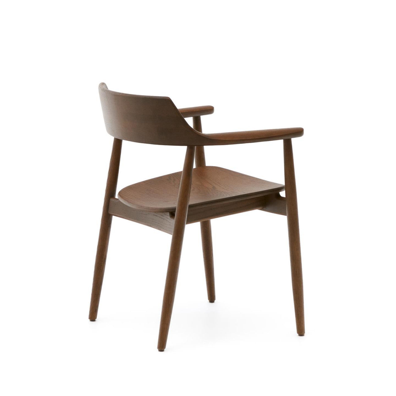 Scaun exterior dining maro inchis din lemn Fondes Kave Home