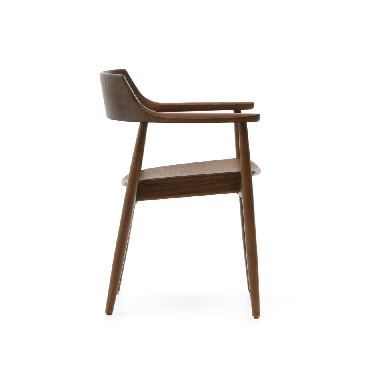 Scaun exterior dining maro inchis din lemn Fondes Kave Home