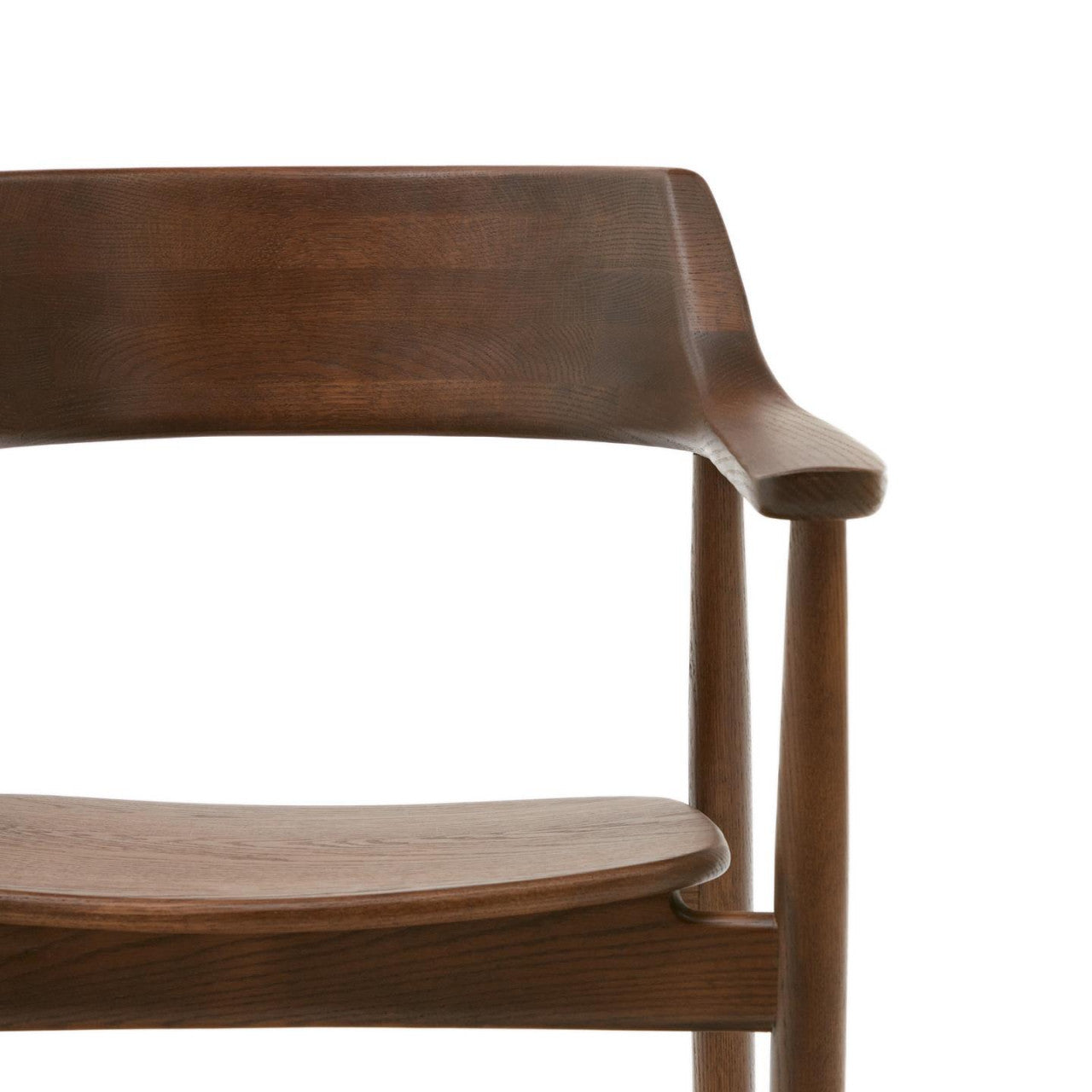 Scaun exterior dining maro inchis din lemn Fondes Kave Home