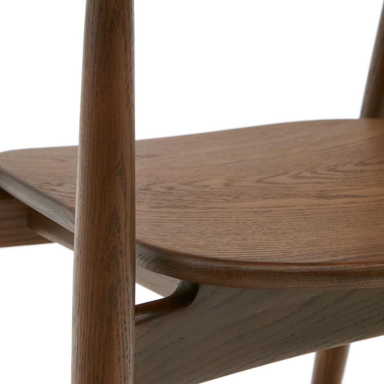 Scaun exterior dining maro inchis din lemn Fondes Kave Home