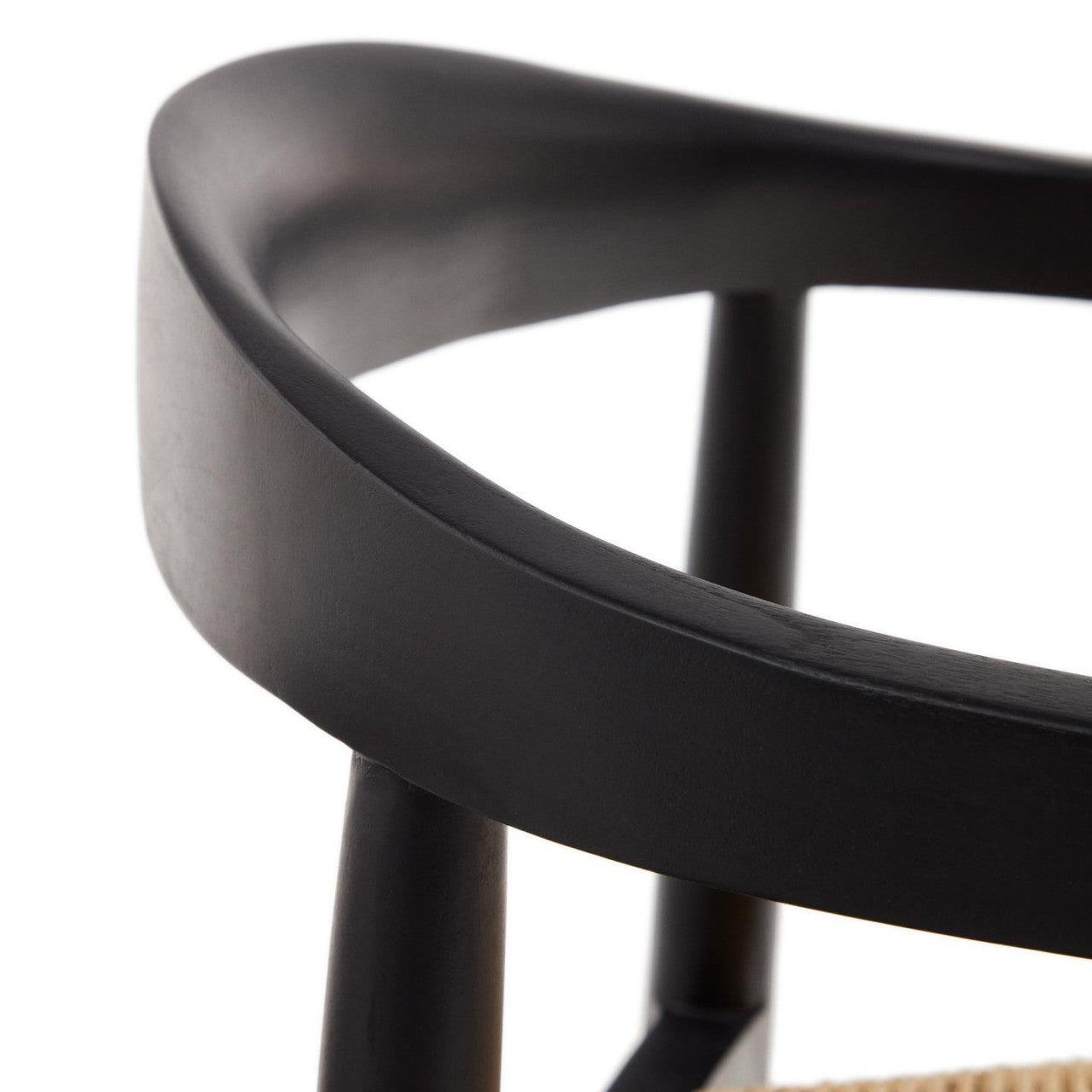 Scaun exterior dining maro/negru din lemn Ydalia Kave Home