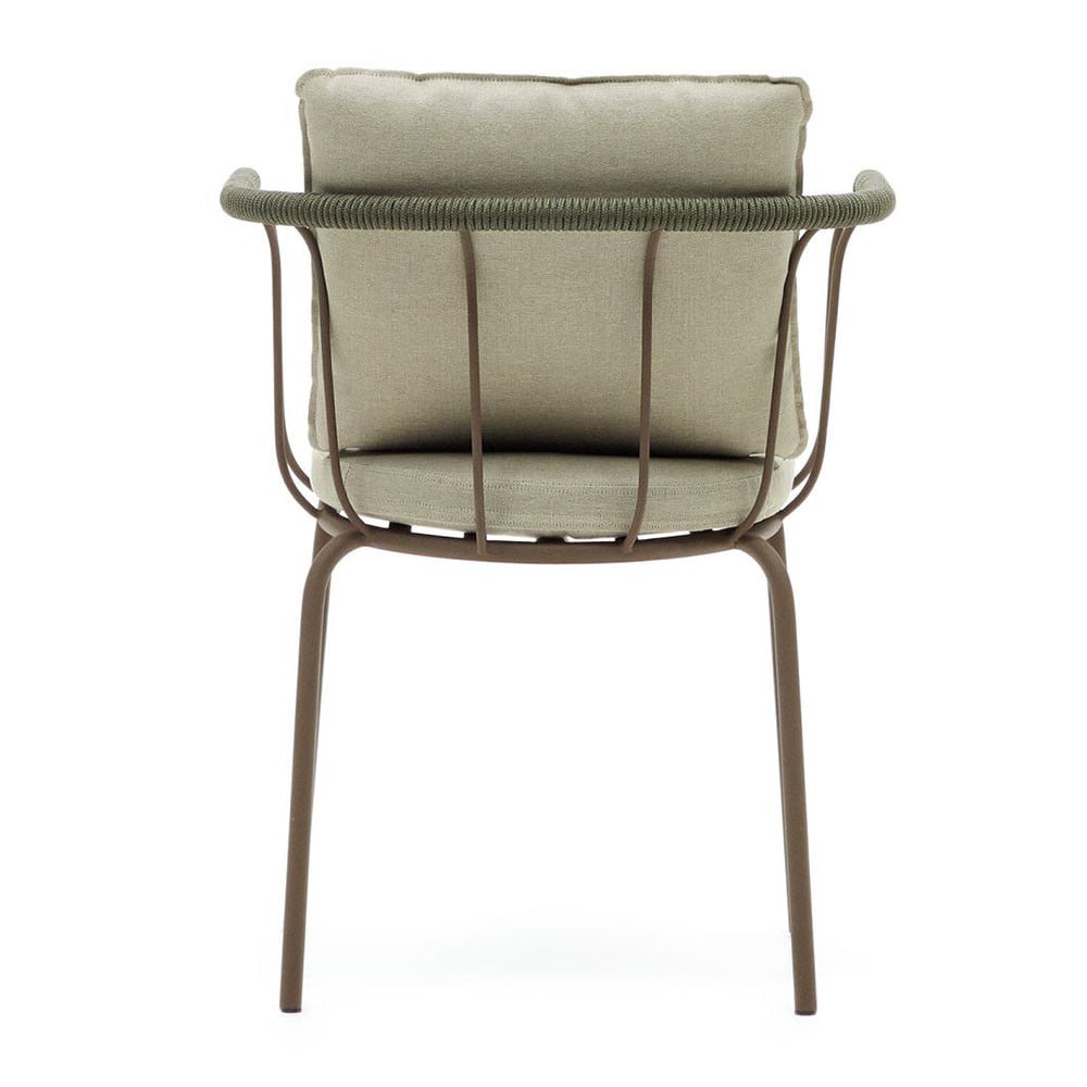 Scaun exterior dining multicolor din textil Salguer Kave Home