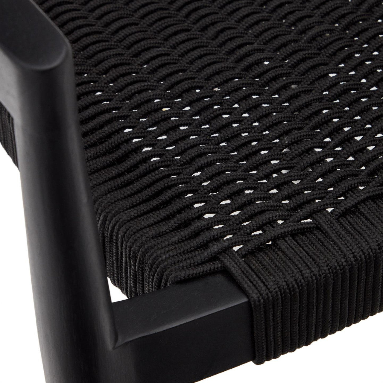 Scaun exterior dining negru din lemn Ydalia Kave Home