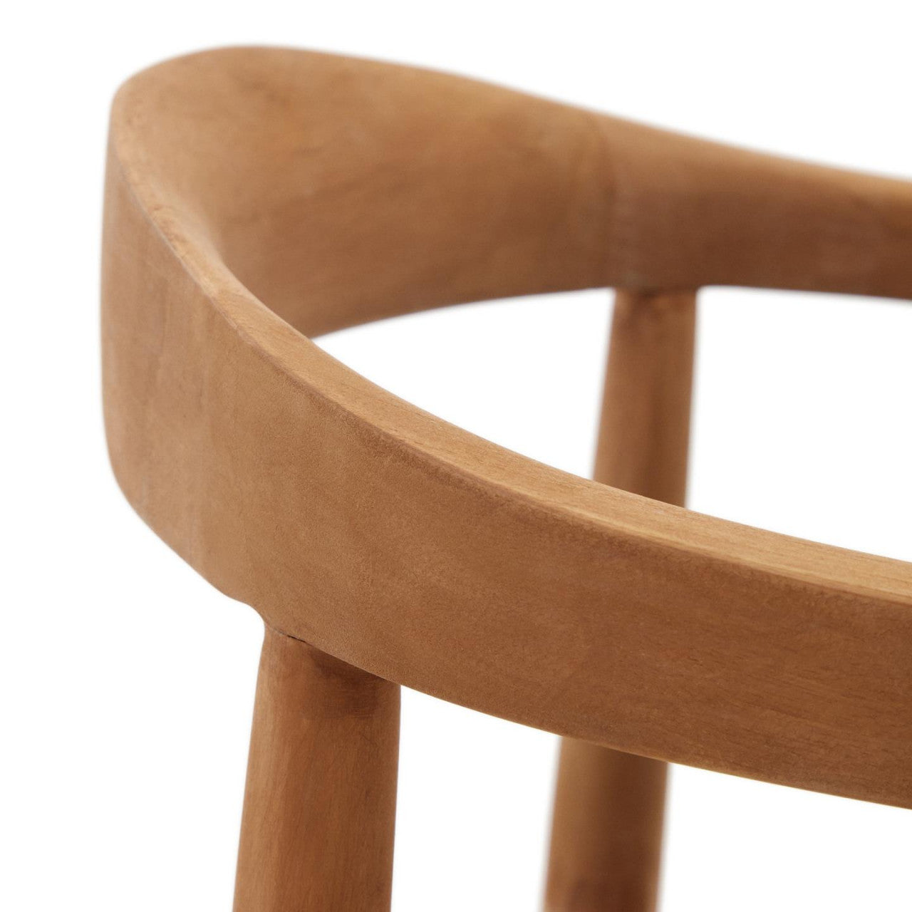 Scaun exterior dining negru/maro din lemn Ydalia Kave Home