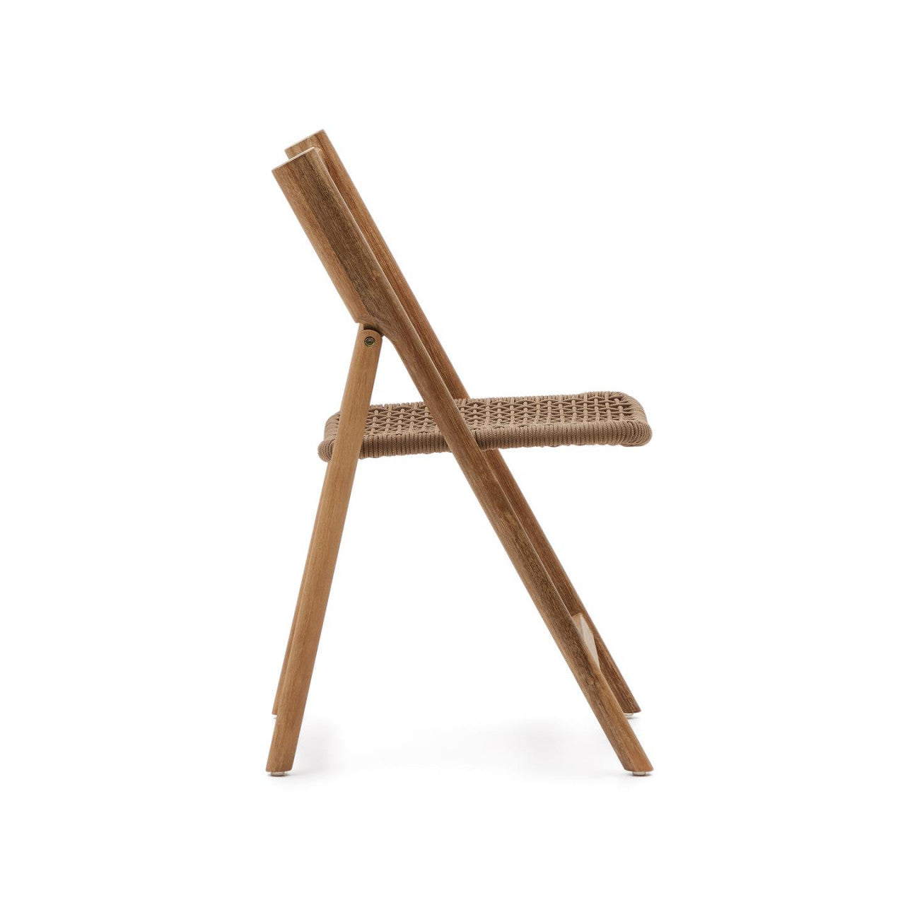 Scaun exterior dining pliabil maro/bej din lemn Dandara Kave Home