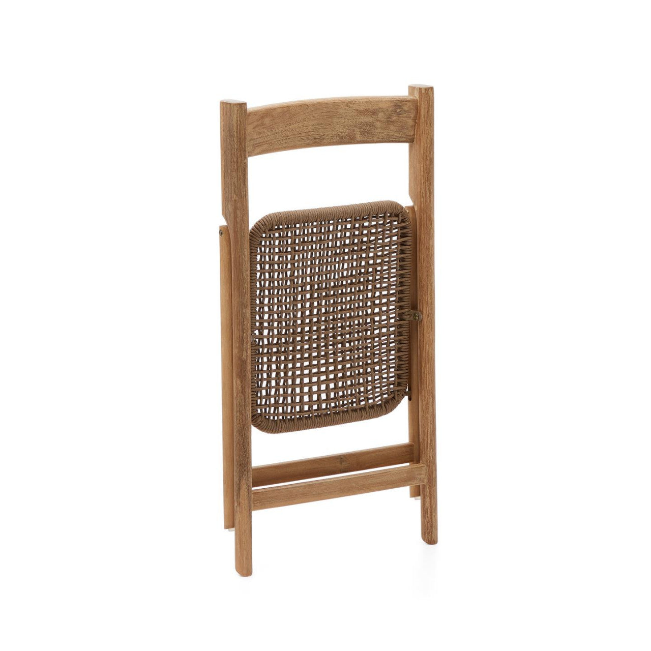 Scaun exterior dining pliabil maro/bej din lemn Dandara Kave Home