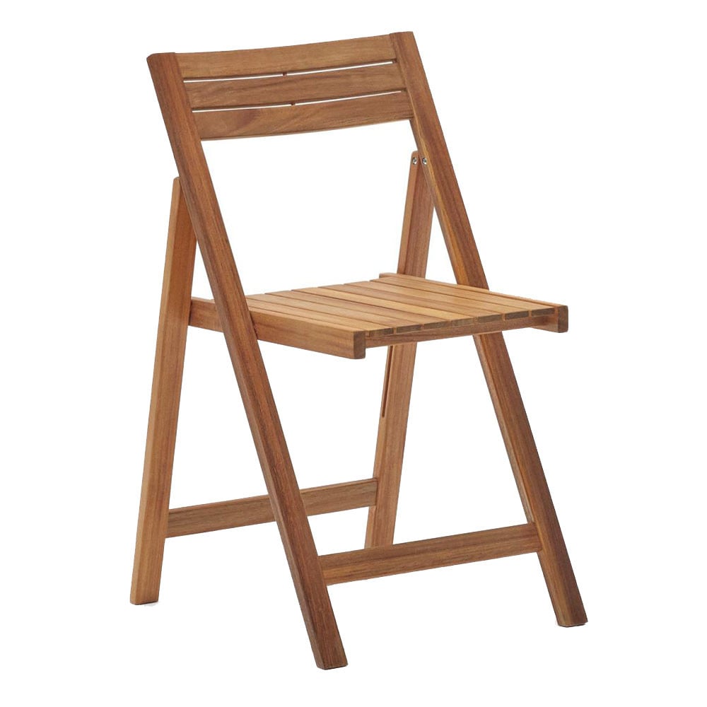 Scaun exterior dining pliabil maro din lemn Sadirar Kave Home