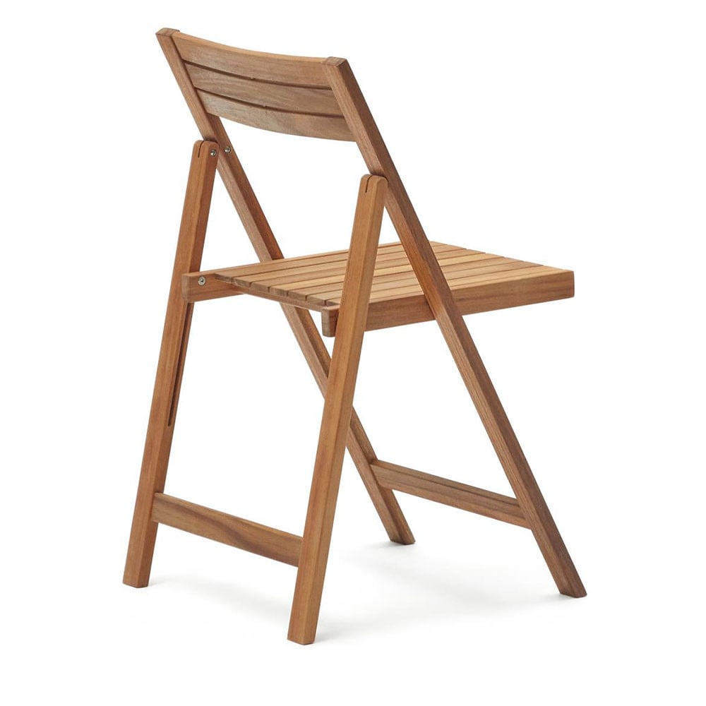 Scaun exterior dining pliabil maro din lemn Sadirar Kave Home
