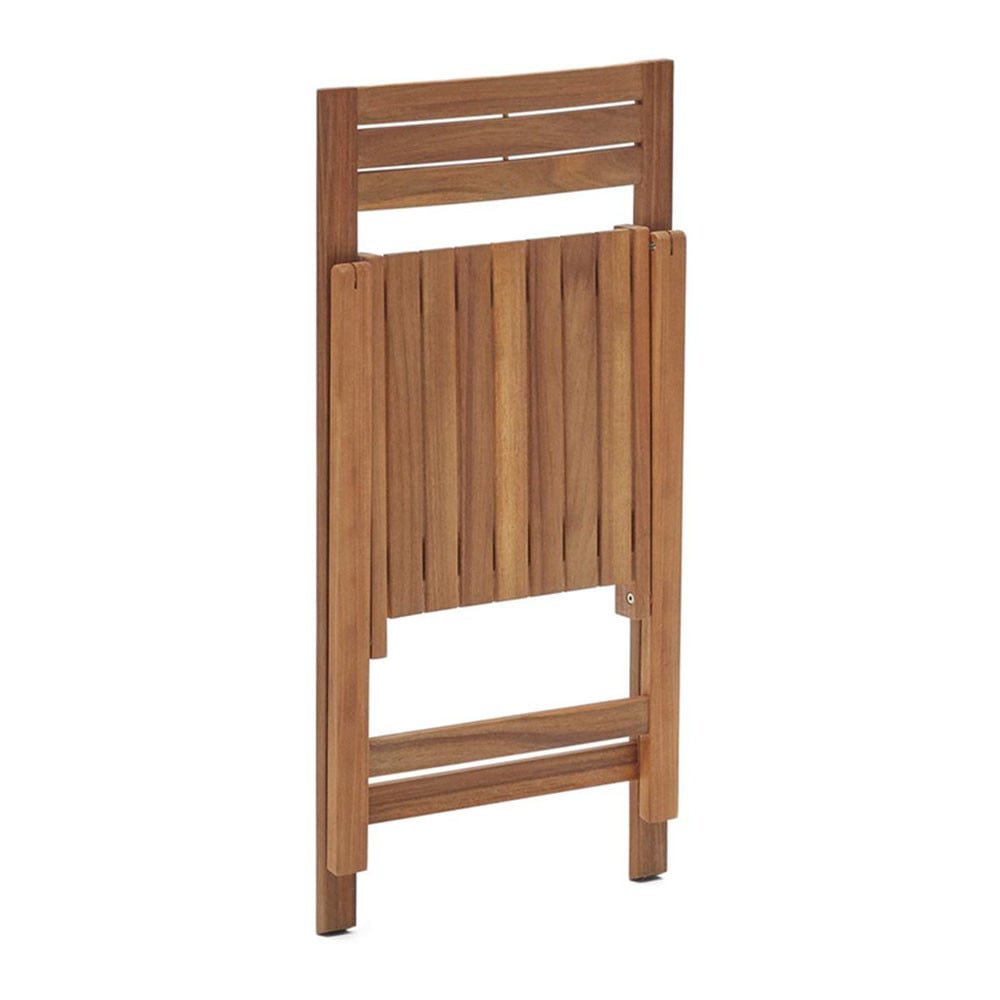 Scaun exterior dining pliabil maro din lemn Sadirar Kave Home