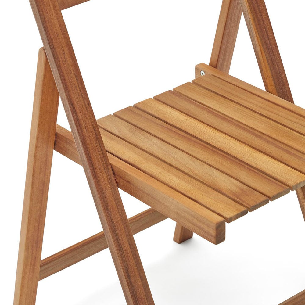 Scaun exterior dining pliabil maro din lemn Sadirar Kave Home