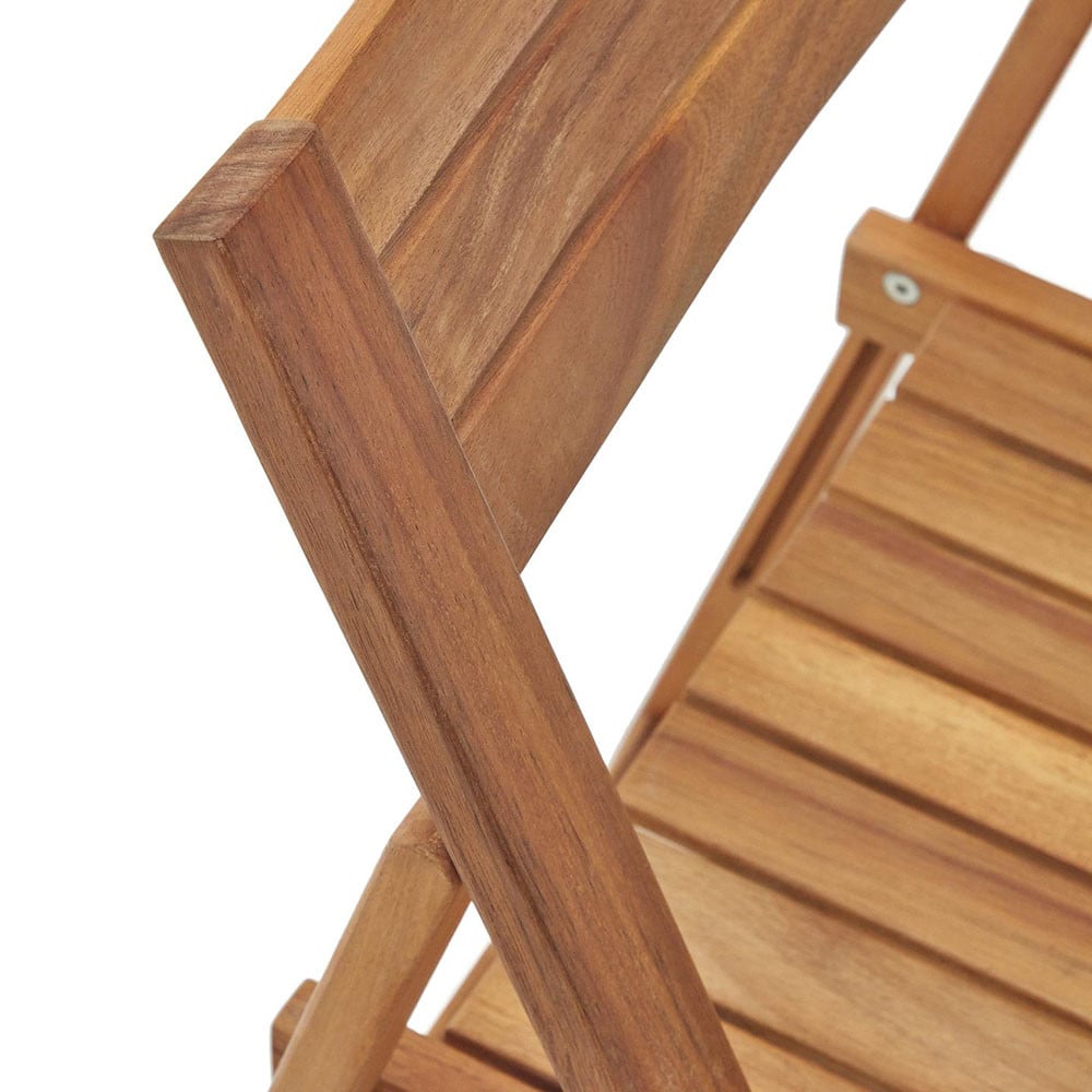 Scaun exterior dining pliabil maro din lemn Sadirar Kave Home