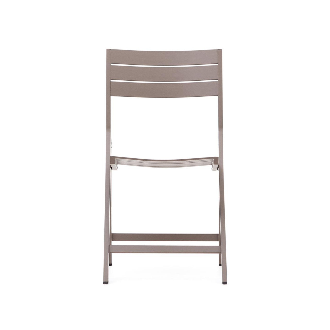 Scaun exterior dining pliabil maro din metal Torreta Kave Home